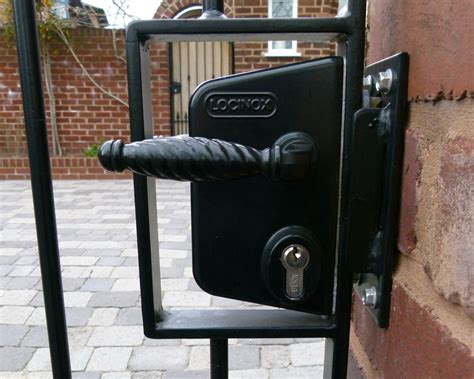 metal gate handle lock box|b&q garden gate handles.